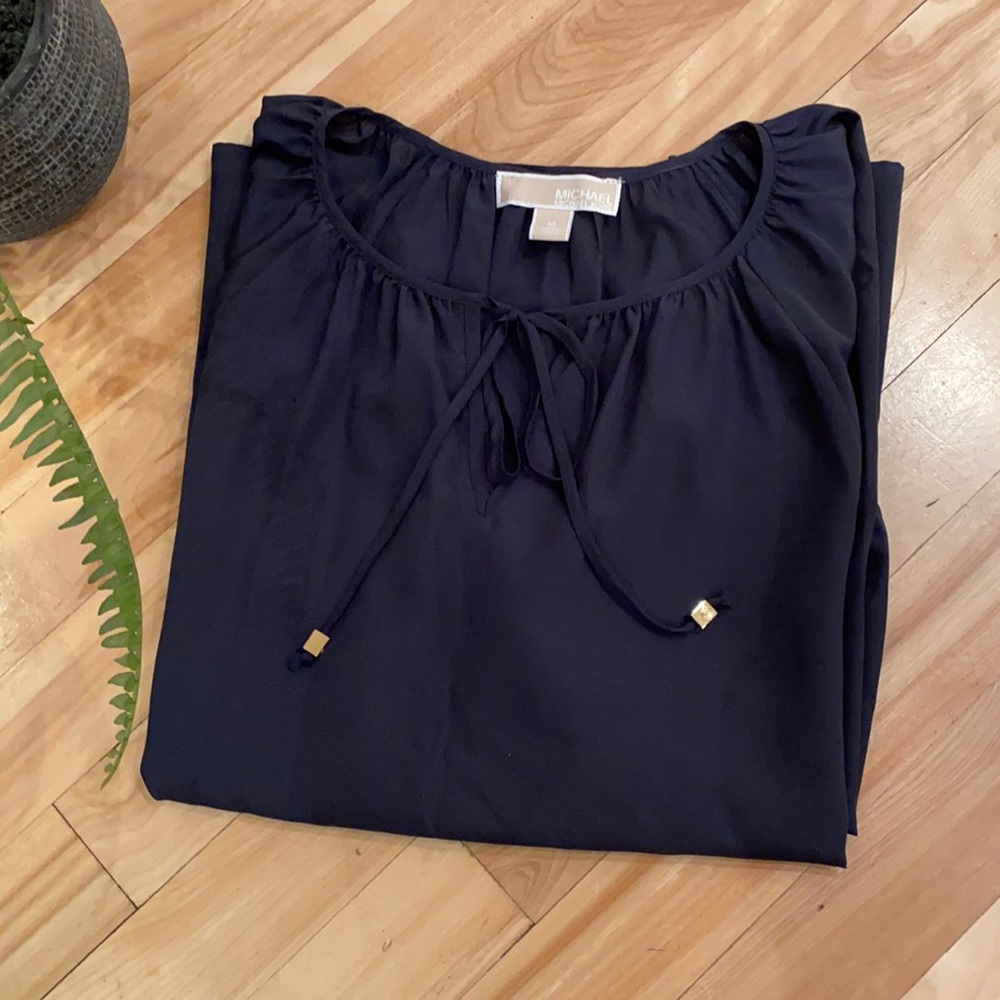 Michael Kors dark navy blouse (BARELY WORN)